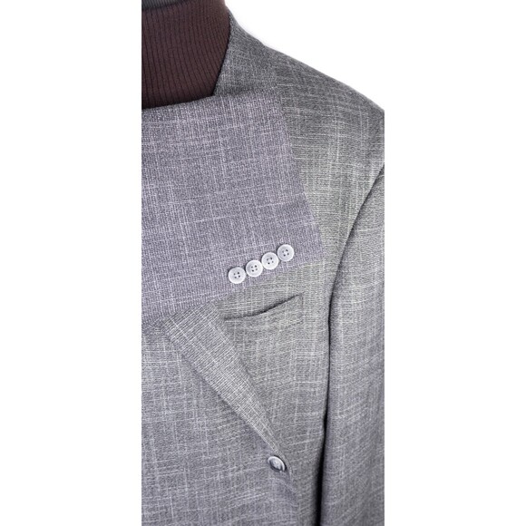 Oak Hill Cotton Blazer Mens 2XL (50R 52R) Sports Coat Jacket Blazer Gray - Picture 6 of 14